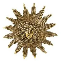 Selva Zierteil Sonne, Messing,