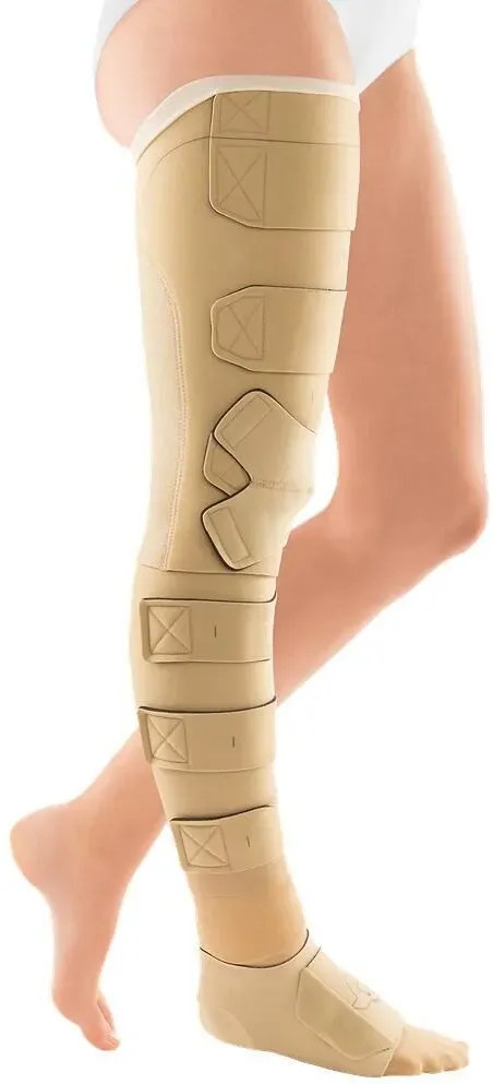 Medi circaid® juxtafit essentials Oberschenkel mit Knie kurz Kompressionssystem 1 St beige