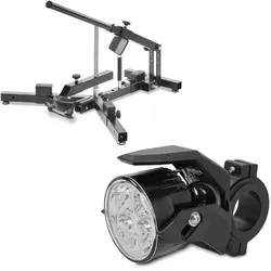 Set: Reifenmontiergerät für Motorradreifen 12-21" MD4 ConStands mit Zusatzscheinwerfer LED S2 einzeln mit E-Zulassung