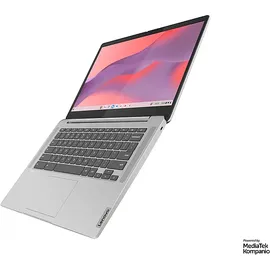 Lenovo IdeaPad Slim 3, Chromebook, mit 14 Zoll Display, MediaTek Kompanio,520 Prozessor, 4 GB RAM, 64 eMMC ARM Mali-G52, Cloud Grey, Google Chrome OS