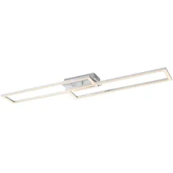 Deckenleuchte Designleuchte Deckenlampe LED dimmbar 3 Stufen stahlfarben L 102cm