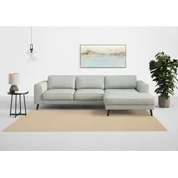 Ecksofa TRENDMANUFAKTUR "Lumber Jack, elegantes Designsofa, zeitlos modern, hoher Sitzkomfort", silber, B:280cm H:85cm T:167cm, 100% Polyester, Sofas, wahlweise mit Bettfunktion u. Bettkasten, L-Form