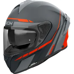 Airoh Spark 2 Spinner, Integralhelm - Matt Dunkelgrau/Grau/Neon-Orange - S