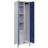 Californian Products CP Putzmittelschrank Classic Plus 080110-00 S10003 enzianblau, lichtgrau 60,0 x 50,0 x 195,0 cm, aufgebaut