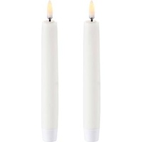 Uyuni Lighting Taper Candle / 2 Stück – Nordic White – 2,3 x 15,5 cm (UL-TA-NW02315-2)