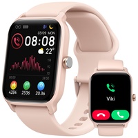 Smartwatch Damen mit Telefonfunktion, Alexa Integriert 1,8" Fitnessuhr Damen mit Herzfrequenz SpO2 Stress Schlafmonitor, Schrittzähler Uhr, 100 Sportmodi, IP68 Wasserdichte Sportuhr für Android iOS