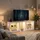Homcom TV-Lowboard 160 x 35 x 52 cm Weiß Edelstahl/Glas/Holz/MDF/Spanplatte/Melamin