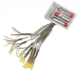 MARELIDA LED Lichterkette Pusteblume Silber 1 m