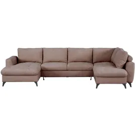 belluti Ecksofa Stoff 5-Sitzer Dunkelgrau