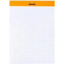 Rhodia Memoblock N°13 (10,5 x 14,8 cm, kariert, 240 Blatt, - Orange, 1 Stück