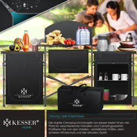 Kesser Campingschrank Campingküche Schwarz