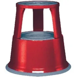 Rollhocker Stahlblech rot H.430mmxD.oben/unten 290/435mm Trgf.150kg