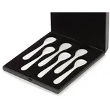 Eierlöffelgarnitur Perlmutt 6-tlg. Im Etui L 12,0cm Perlmutt