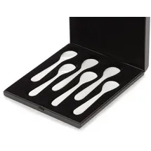 Eierlöffelgarnitur Perlmutt 6-tlg. Im Etui L 12,0cm Perlmutt