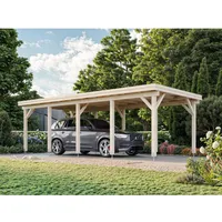 Palmako Karl Einzel-Carport 360 x 762 cm Transparent tauchgrundiert