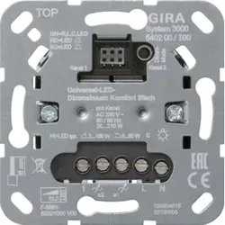 Gira Uni-LED-Dimmeinsatz 2fach S3000 540200