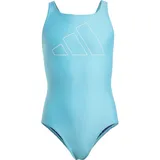 adidas Performance Big Bars Kids Badeanzug Lucid Cyan / White 164    