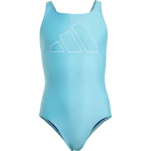 adidas Performance Big Bars Kids Badeanzug Lucid Cyan / White 164    