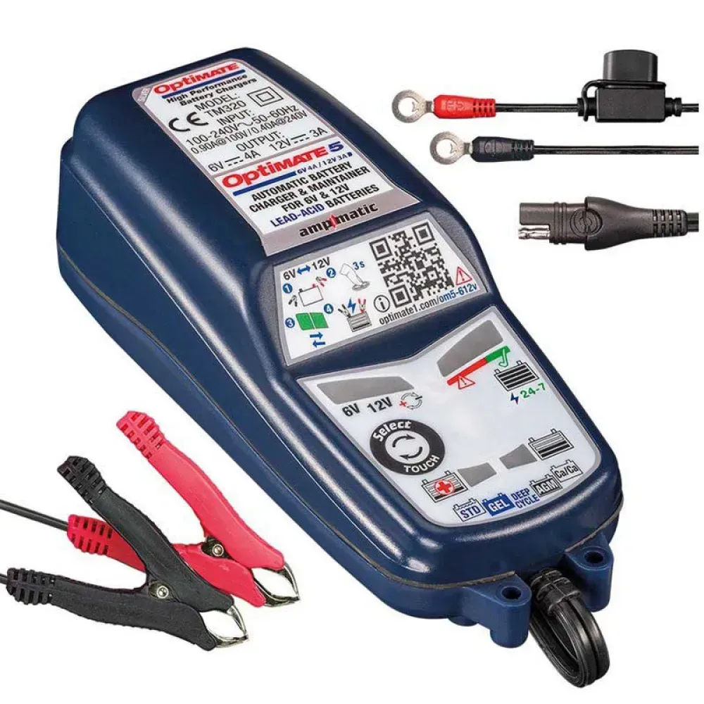 Optimate Tm320 6v-12v Ladegerät - Black - One Size