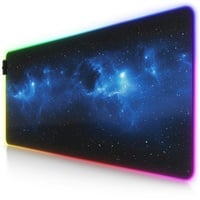 Titanwolf RGB Gaming Mauspad, Mousepad 900 x 400 mm, verbessert Präzision & Geschwindigkeit, Stars Design