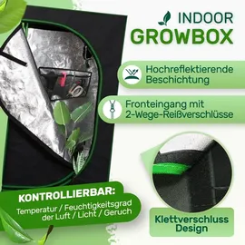 Melko Growbox 40 x 40 x 120 cm Schwarz