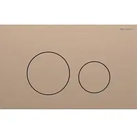 Geberit Sigma40 Betätigungsplatte 115628QB1 Round, rotgold gebürstet, easy-to-clean-beschichtet, für