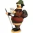 Kuhnert - Rauchmann/Räucherfigur aus Holz - Max als Wanderer - 16cm Höhe - Made in Germany