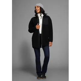 POLARINO Fleecejacke Teddy Fleece, Jacke, oversize Gr. 36/38, schwarz, , 61273240-36