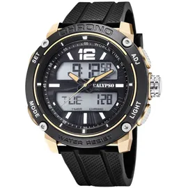 Festina Calypso Uhr Armbanduhr Herren analog digital K5796/3 - Schwarz