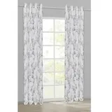 Happy Home Ösenschal Blume weiß B/L: ca. 140x245 cm - weiß, taupe