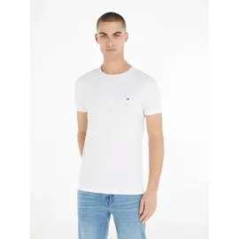 Tommy Hilfiger Core Stretch Slim Fit C Kurzarm-T-Shirt White 3XL