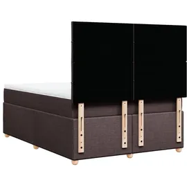 vidaXL Boxspringbett 140 x 200 cm Dunkelbraun