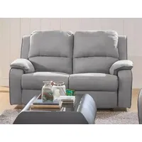 Relaxsofa 2-Sitzer - Microfaser - Grau - HERNANI - Grau