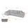 altdecor Ecksofa Cord 2-Sitzer Grau