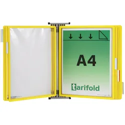 Wandhalterset mit 10 Taschen, gelb