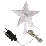 Lex LED Stern Weihnachtsbaumspitze 10 LEDs Kabel transparent - Transparent