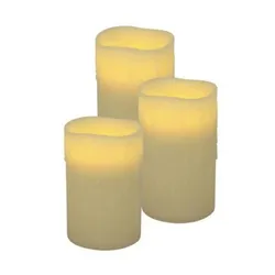 LED-Wachskerzen 3er Set