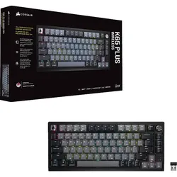 CORSAIR K65 PLUS WIRELESS, Gaming Tastatur, Mechanisch, kabellos, Schwarz/Grau