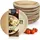 Moritz & Moritz Palmblatt Teller rund Ø 20 cm 25er Set beige