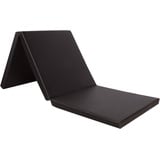 CCLIFE 180x60x5cm Klappbare Weichbodenmatte Turnmatte für Zuhause Fitnessmatte Gymnastikmatte rutschfeste Sportmatte Spielmatte, Farbe:Schwarz