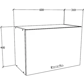VCM Hängeschrank Esilo 60 x 40 x 31 cm Weiß