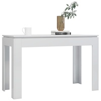 Möbel Esstisch Hochglanz-Weiß 120x60x76 cm Holzwerkstoff - 800762