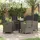 vidaXL Garten Essgruppe 5-tlg. Grau