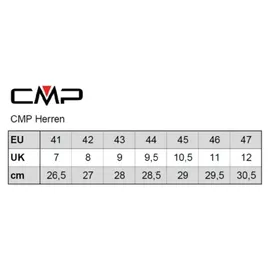 CMP Herren Trekkingschuhe Myzar Mid WP 41 - 41
