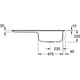 Villeroy & Boch Architectura 60 fossil + Handbetätigung