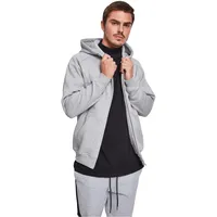 URBAN CLASSICS Zip Cotton Big Sweatshirt Gray 3XL