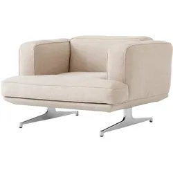&Tradition Inland AV21 Sessel, polished aluminium / clay 0011