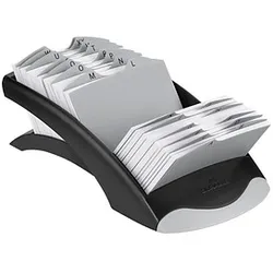 DURABLE Adresskartei Telindex desk schwarz, für 500 Adress,- Telefonkarten