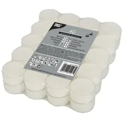 Papstar Teelichter, Hochwertige Rechaudkerze für tolle Momente, 1 Packung = 40 Stück
