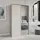 masseno Schwebetürenschrank TAVI 120 x 205 x 60 cm Beige/Gelb